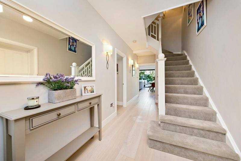 Hall with oak floor