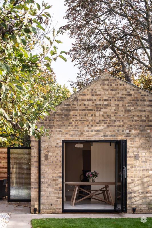 Brick garden outbuilding