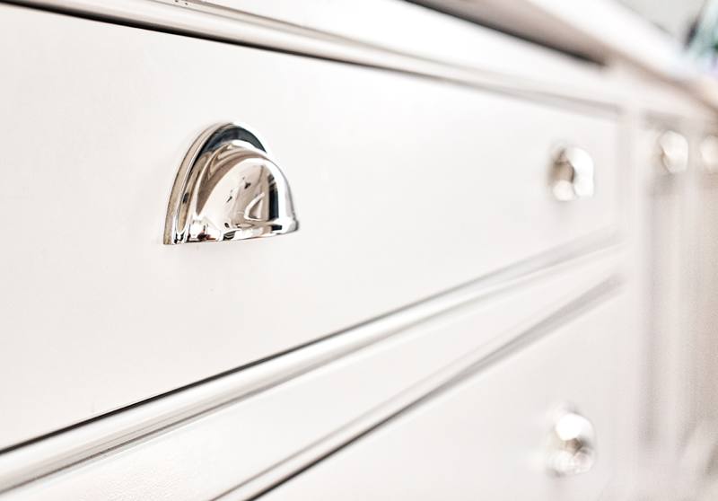Polished cup handle